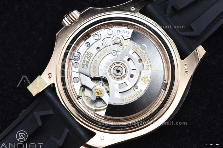 126655 ARF 1:1 WrinkleFree on Best Oysterflex 1203 Strap VR3235 (Gain Edition Yacht-Master Weight) 0319